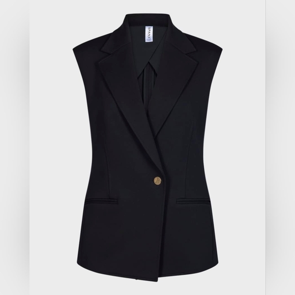 SPANX Dresses & Skirts - Spanx Perfect ponte vest dress minimalist preppy black sz XS